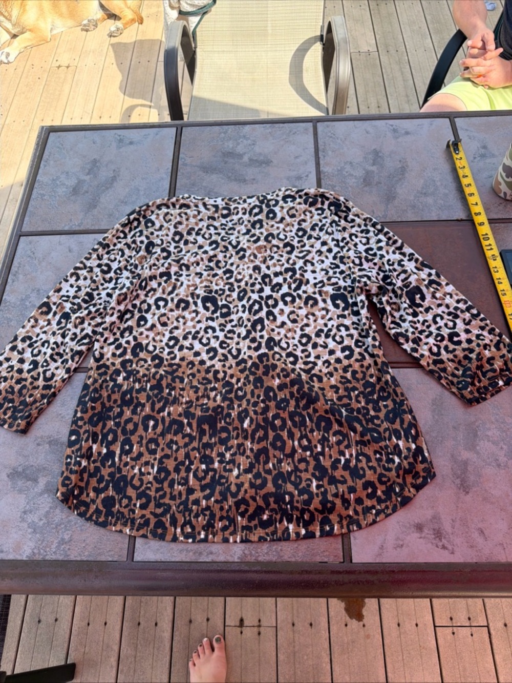 Ruby Rd. Leopard Print Top in Brown and Black